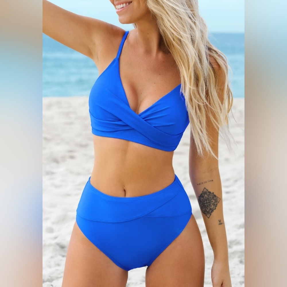 Cupshe Blue Bikini Set